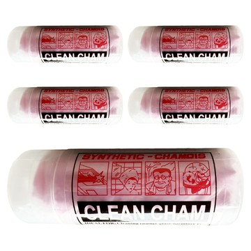 Bebehome 居家生活 汽車美容快乾鹿皮巾5件組 附收納盒 小  1組  顏色隨機