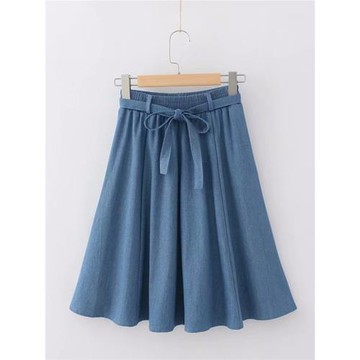 牛仔半身裙春女小清新森女日系2025新款高腰學生a字中長款學院風