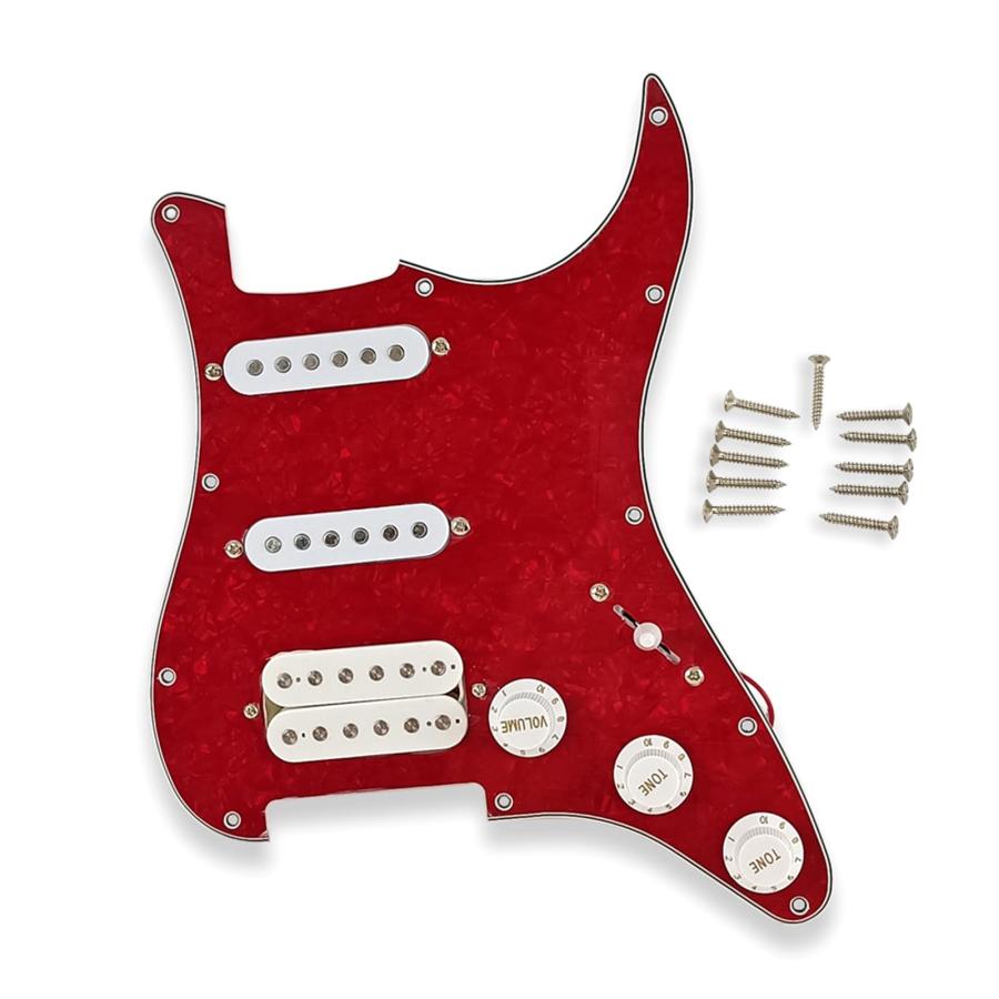 Prewired Guitar Pick Guards Loaded Single Coil Pickups for Electric Guitar Scratch Plate Preloaded SSH Guitar Pickups SSH Pickups Guitar Pickups Set P