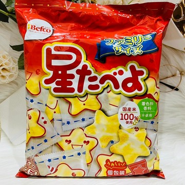 日本 Befco 栗山 星星造型米果 星星米果 個別包裝 2枚X27袋入｜全店$299 全家取貨免運｜領券9折｜APP下單最高再賺22%點數⚡