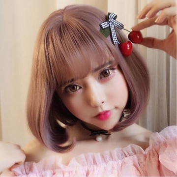 短假髮整頂假髮-空氣瀏海鮑伯頭短直髮女假髮4色73rr18【獨家進口】【米蘭精品】