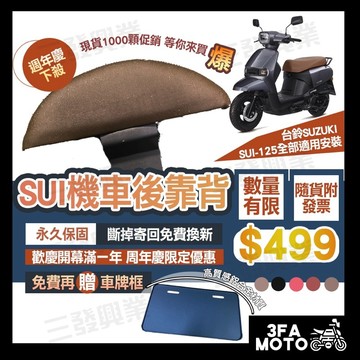 🔥送發票現貨免運 SUI 後靠背 SUI 125 靠背 SUI 125 後靠背 台鈴SUI 125後靠背 機車後靠背靠墊