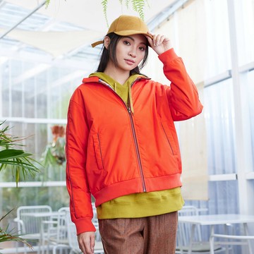 純棉舖棉立領口袋外套(2色)