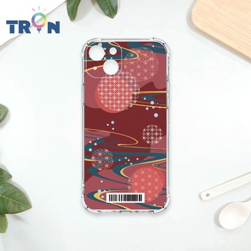 TRON IPhone 15 PLUS 日系和風圓點星河系列 四角防摔載具殼 軟殼 手機殼