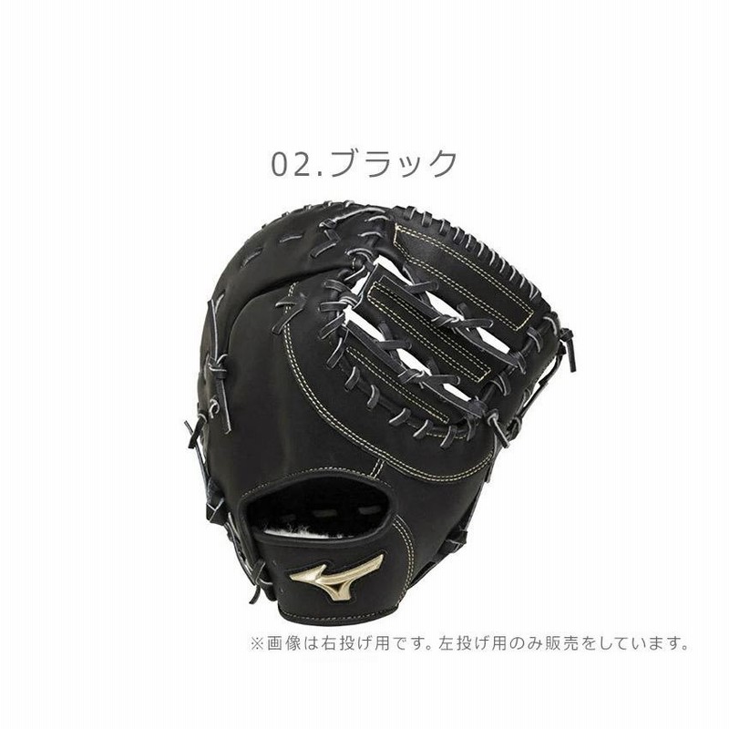 【メーカー包装済】 黒 右投げ（軟式ファーストミット ファーストミット ミズノ グローブ