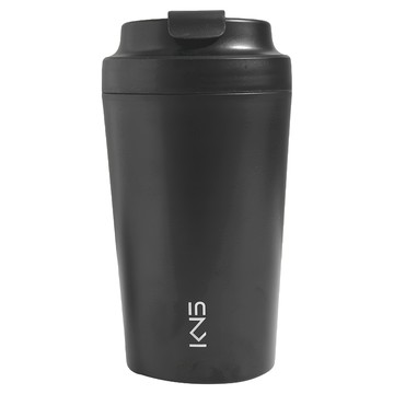 KIMI 真陶瓷內膽咖啡杯  黑色  380ml  1個