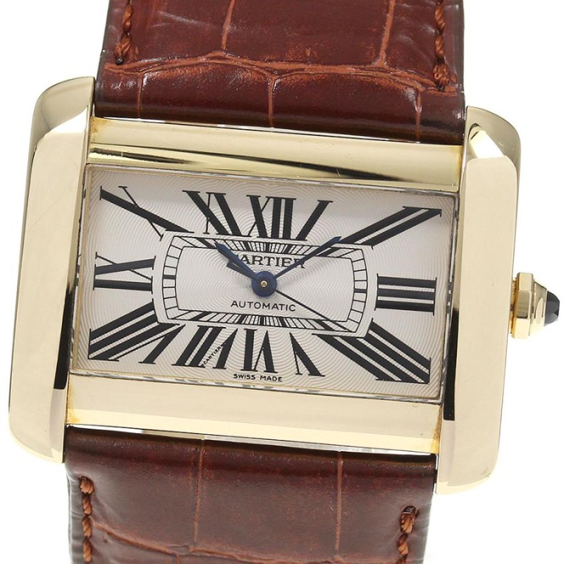 ☆箱付き【CARTIER】カルティエ タンクディヴァンLM K18YG W6300856 自動巻き メンズ_735430 | LINEショッピング