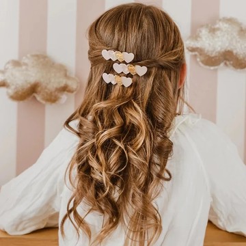 法國 Luciole et Petit Pois/ 髮夾/ 四愛心夾