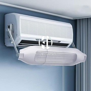 180度旋轉免打孔空調擋風板月子嬰幼兒防直吹空調擋板遮風板伸縮調節防風【聚物優品】