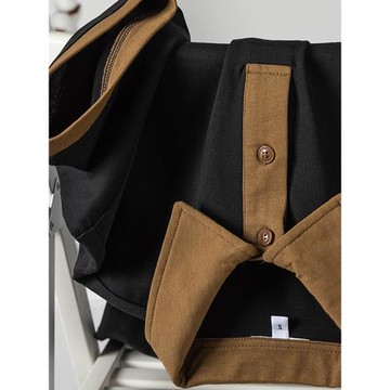 日系245g重磅撞色翻領短袖polo衫 夏季透氣純棉復古寬松百搭t恤