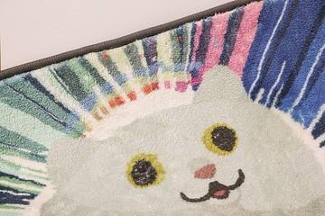 迷因貓貓地毯 長地毯地墊 臥室地毯 房間地毯 臥室佈置 房間佈置