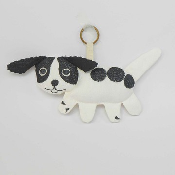 刺繡 玩偶 鑰匙圈05-阿狗