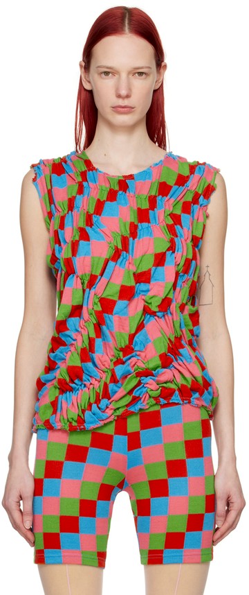 Comme des Garçons 多色抽褶背心