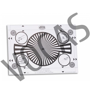 又敗家@VOCAS後對焦圖Backfocus Chart白卡White Card後調焦板A4移焦校正板 後對焦板跑焦錄影測焦板色溫白平衡板(適電影鏡頭)【全館299超取免運】【APP下單點數4倍送】