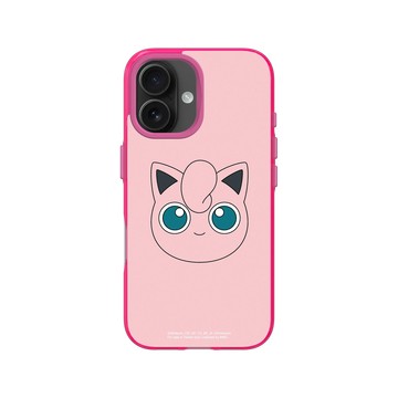 iPhone 16 Clear 粉漾桃 - 寶可夢 Pokemon - 大臉系列-胖丁