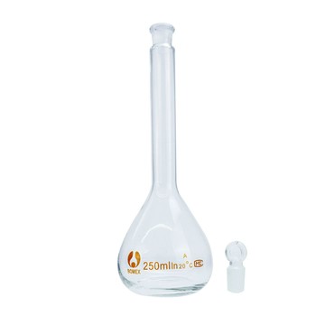 玻璃集氣瓶/秤量瓶 玻璃量瓶250ml 擺飾瓶 實驗室耗材 容量瓶 理化儀器 玻璃定量瓶 玻璃瓶蓋子 玻璃罐