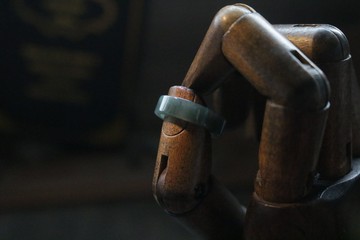 天然翡翠方形指環戒指素圈禮盒裝