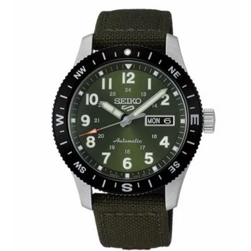 SEIKO 精工 5 Sports FIles Series 時尚軍裝風格機械錶-男錶(HDB008K1)41mm SK008