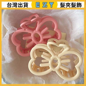 [EZY]髮夾 髮飾 彈簧夾 髮束 無痕髮夾 夾子髮夾 夏季清新奶油白色領結大抓夾日係甜美百搭少女風髮夾髮卡飾品髮飾