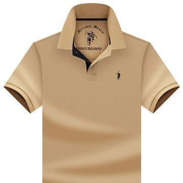 【新款熱賣】新款純棉短袖t恤男士2025新款翻領刺繡polo衫透氣吸汗休閑上衣服T