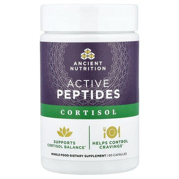 Ancient Nutrition, Active Peptides, Cortisol, 60 Capsules