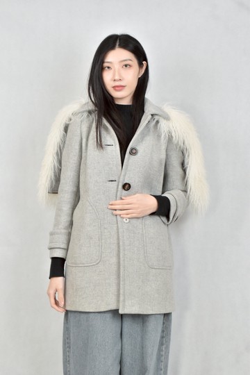 (XS（含）以下) miu miu灰色連帽外套