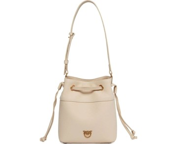 PINKO SECCHIELLO MINI SHOULD BAG 米白色女款包包
