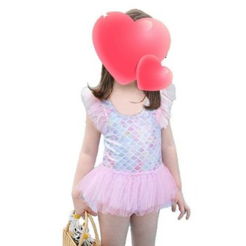 兒童泳衣小女孩超萌可愛公主裙女童寶寶幼兒連體游泳衣女童裝批發