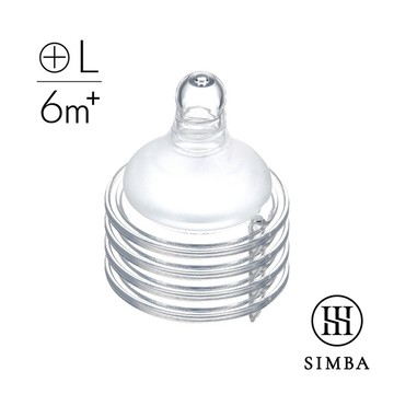 Simba小獅王辛巴 超柔防脹氣寬口十字奶嘴L孔 4入