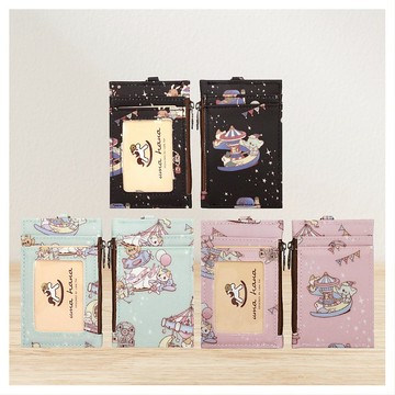 【遊樂園-拉拉卡套】 台灣製造頸掛伸縮式零錢卡片證件套