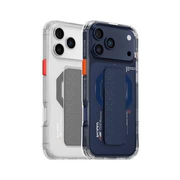 Skinarma iPhone 17 Pro/17 Pro Max Haxa黑色巨牆磁吸支架防摔手機殼