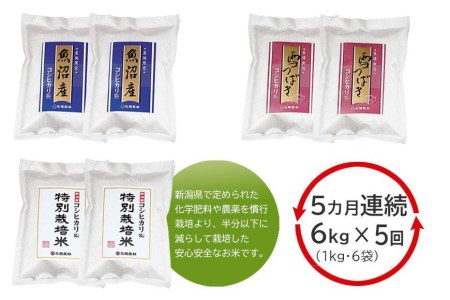  新潟産コシヒカリ3種食べくらべセット