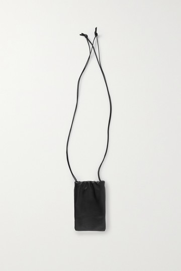 The Row - Bourse Leather Phone Case - Black - one size