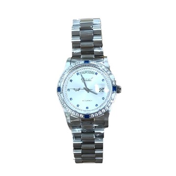 Ogival 愛其華 公司貨 中性 經典時尚晶鑽 石英腕錶-男錶(3932DMW)35mm