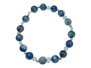 藍晶石|月光石 手珠