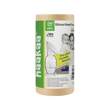 haakaa 真空集乳瓶 150ml 輕巧便攜 食品級矽膠  透明  1入