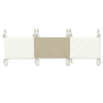 奇哥 - 【bimbidreams】竹纖有機棉床圍 195x40x3cm(嬰兒床圍 寶寶防撞 安全防護 床邊護欄)-夢幻兔兔