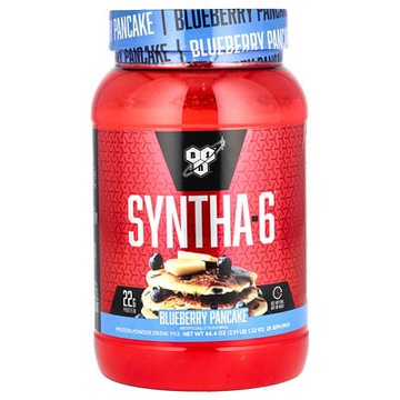 BSN, Syntha-6®，蛋白質粉飲品混合，藍莓煎餅味，2.91 磅（1.32 千克）