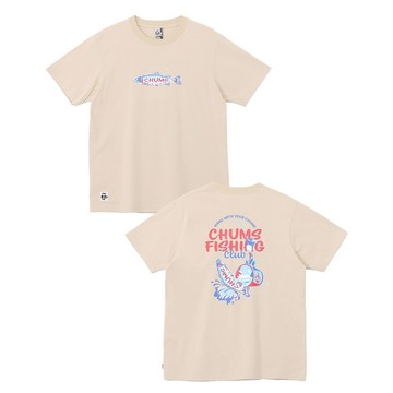 CHUMS CHUMS Fishing Club T-Shirt 男 短袖上衣 米灰色 CH012753G057