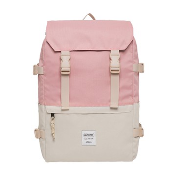 【OUTDOOR】風格前線-後背包-粉紅/米色 OD233122PB聖誕交換禮物