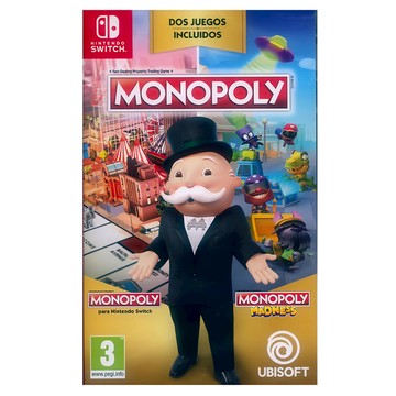 Nintendo 任天堂 SWITCH 地產大亨瘋樂中文美版 + 地產大亨一代英文美版 Monopoly Madness + Monopoly  單一商品