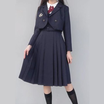 【傲慢JK大小姐】 黑暗系傲慢JK連衣裙西服外套 長裙制服 秋冬裝