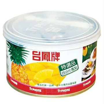【野味食品】台鳳牌 四分片鳳梨(鳳梨罐頭227g、桃園實體店面出貨)#台鳳牌#鳳梨#罐頭#水果#泰國