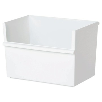 like-it 可堆疊寬型整理收納盒 高款 JTR01  1個  白色