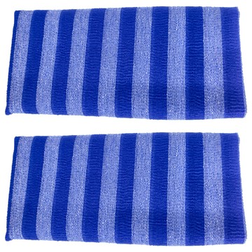 JUSTLIFE 良田客廚 MENS 厚織澡巾 120 x 30cm 藍色 加大加寬  2條