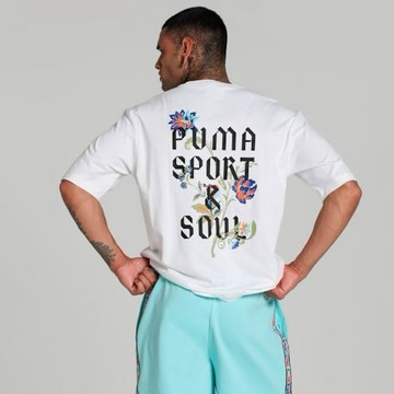 PUMA 短T 流行系列 FLORAL SPORT 白 圖樣 短袖 T恤 男 68955702