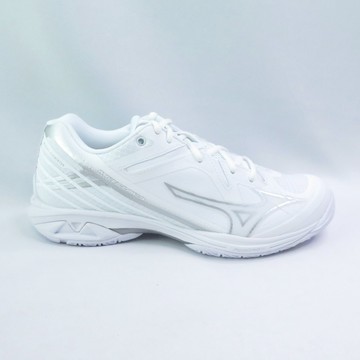 MIZUNO 71GA244330 WAVE CLAW 3 男女 羽球鞋 3E寬楦 白x銀【iSport愛運動】