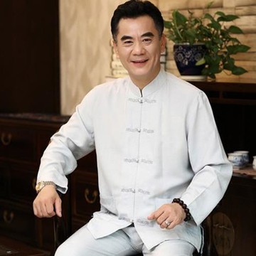 中老年人棉麻襯衫透氣休閑唐裝