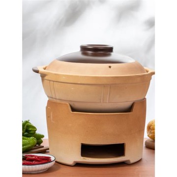 老式土砂鍋燉鍋家用燃氣干燒不裂煲仔飯專用小沙鍋煲湯瓦煲陶瓷鍋