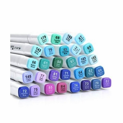 Adaxi マーカーペン イラストマーカー 30色ブルートーンマーカー ペンスタンド ホワイトペン 付き 太字 細字 2種ペン先 海 空 建物 青い線の描画 プロ 初心者 通販 Lineポイント最大get Lineショッピング